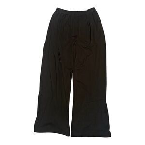 Cider Black Pull On Wide Leg Pants Large